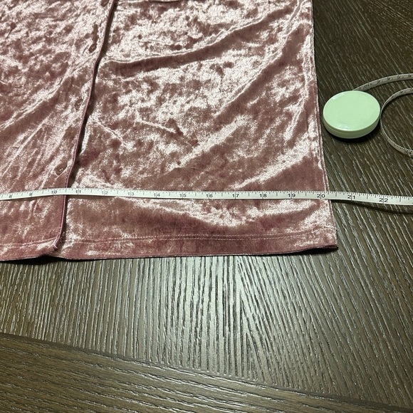 NWT Nicole Miller Crushed Velvet Mauve Fusion Pajama Top, Women’s size Small - Picture 9 of 11